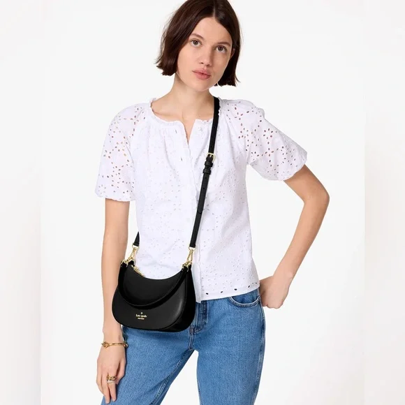 ♠️kate spade Paige Medium Convertible Crossbody, Black NWT